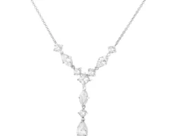 Naszyjnik srebrny z cyrkoniami