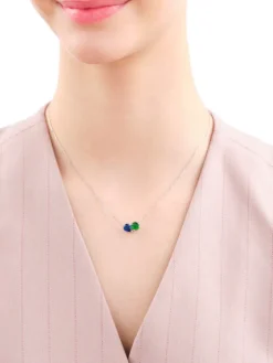 Naszyjnik srebrny z cyrkoniami