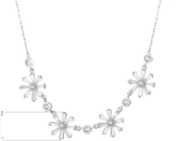Naszyjnik srebrny z cyrkoniami