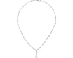 Naszyjnik srebrny z cyrkoniami