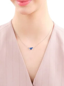 Naszyjnik srebrny z cyrkoniami