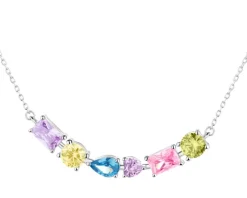 Naszyjnik srebrny z cyrkoniami