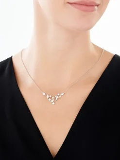 Naszyjnik srebrny z cyrkoniami