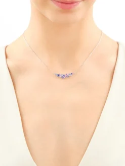 Naszyjnik srebrny z cyrkoniami