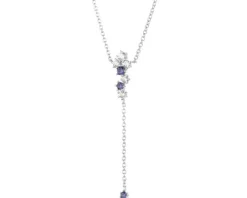 Naszyjnik srebrny z cyrkoniami