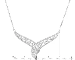 Naszyjnik srebrny z cyrkoniami