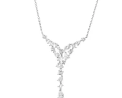 Naszyjnik srebrny z cyrkoniami