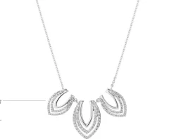 Naszyjnik srebrny z cyrkoniami