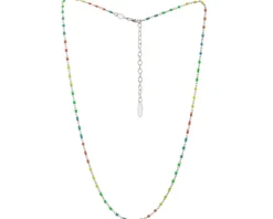 Naszyjnik srebrny z emalią