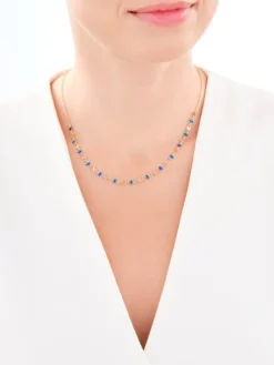 Naszyjnik srebrny z emalią