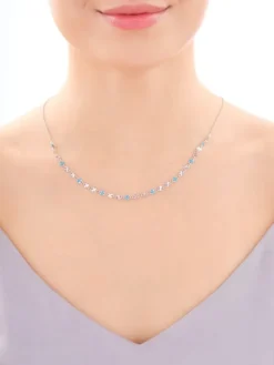 Naszyjnik srebrny z emalią