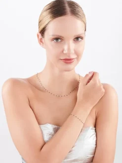 Naszyjnik srebrny z emalią