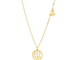 Naszyjnik srebrny z perłami - motyle