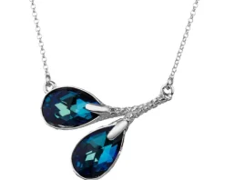 Naszyjnik srebrny ze szkłem