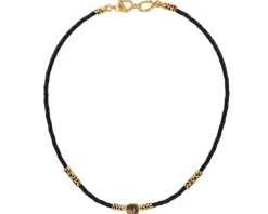 Naszyjnik srebrny ze szkłem