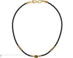 Naszyjnik srebrny ze szkłem