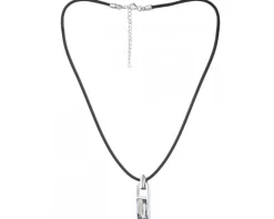 Naszyjnik srebrny ze szkłem