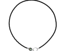 Naszyjnik srebrny ze szkłem