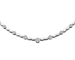 Naszyjnik z białego złota z brylantami - 0,63 ct - próba 585