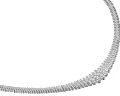 Naszyjnik z białego złota z brylantami - 45 cm - 6,84 ct - próba 750