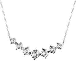 Naszyjnik z białego złota z brylantami - 0,33 ct - próba 585