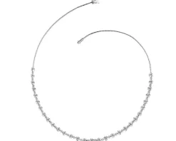 Naszyjnik z białego złota z brylantami - 43 cm, - 1,82 ct - próba 585