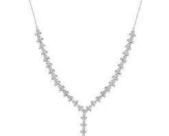 Naszyjnik z białego złota z brylantami - 2,00 ct - próba 585