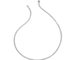 Naszyjnik z białego złota z brylantami - 43 cm - 2,00 ct - próba 750