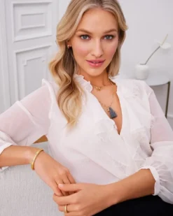 Naszyjnik z mosiądzu pozłacany - chwosty