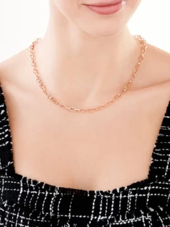 Naszyjnik z mosiądzu pozłacany