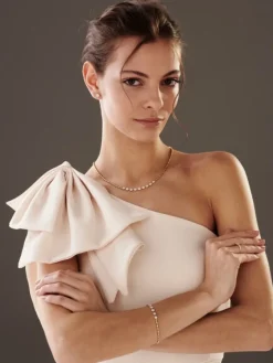 Naszyjnik z żółtego złota z brylantami - 1,16 ct - próba 585