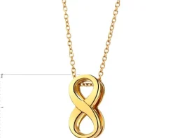 Naszyjnik ze stali szlachetnej - nieskończoność