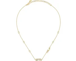 Naszyjnik ze stali szlachetnej z cyrkoniami - Karl Lagerfeld