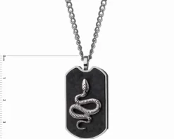 Naszyjnik ze stali szlachetnej - wąż