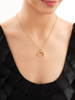 Naszyjnik ze stali szlachetnej - Księżyc