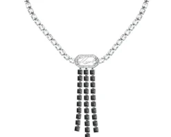 Naszyjnik ze stali szlachetnej z cyrkoniami - Karl Lagerfeld
