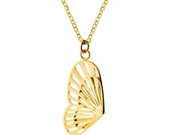 Naszyjnik ze stali szlachetnej - motyl