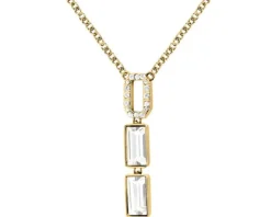 Naszyjnik ze stali szlachetnej z cyrkoniami - Karl Lagerfeld