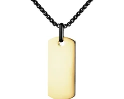 Naszyjnik ze stali szlachetnej z cyrkonią