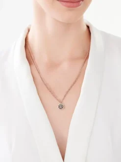 Naszyjnik ze stali szlachetnej z markasytami