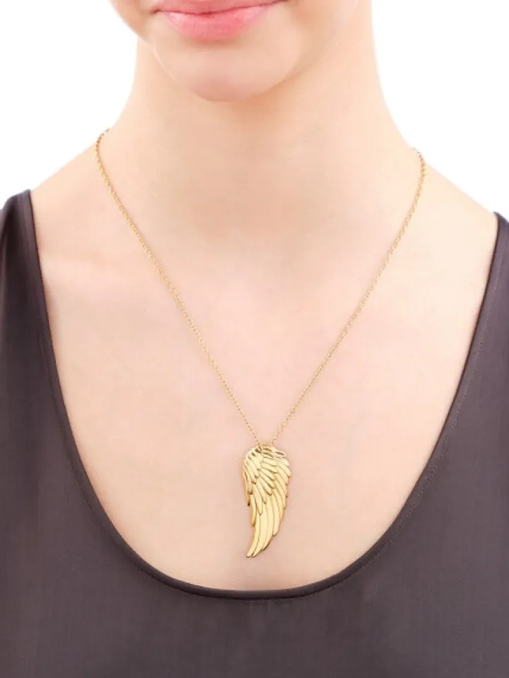 Naszyjnik ze stali szlachetnej - skrzydło