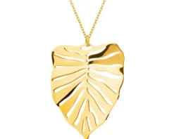 Naszyjnik ze stali szlachetnej - monstera