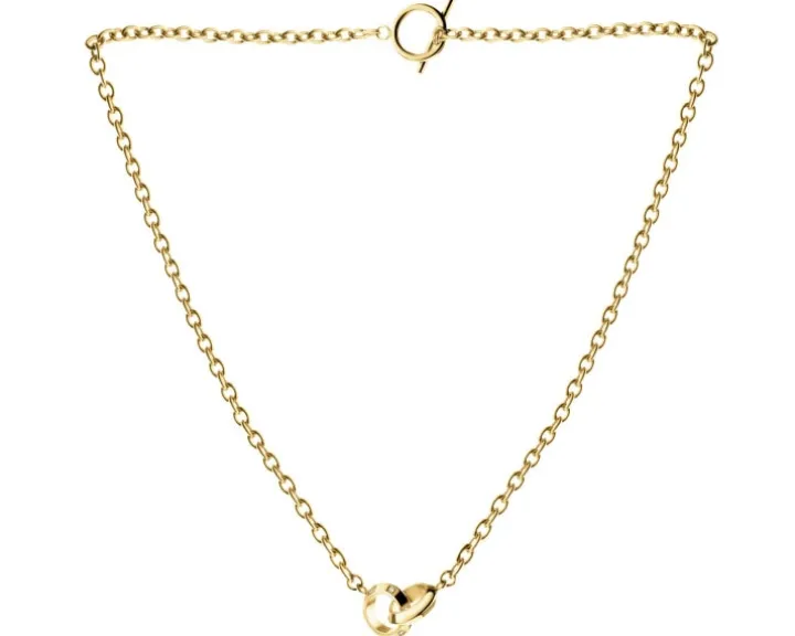 Naszyjnik ze stali szlachetnej z cyrkoniami