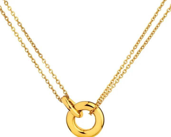 Naszyjnik ze stali szlachetnej - koła
