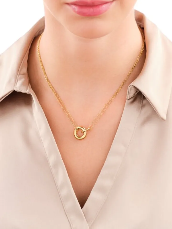 Naszyjnik ze stali szlachetnej - koła