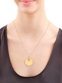 Naszyjnik ze stali szlachetnej z cyrkoniami - gwiazdy