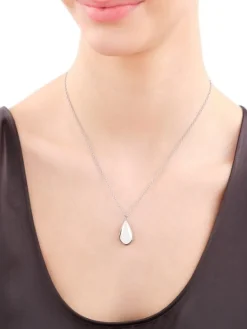 Naszyjnik ze stali szlachetnej - łezka