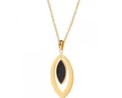 Naszyjnik ze stali szlachetnej z kryształami