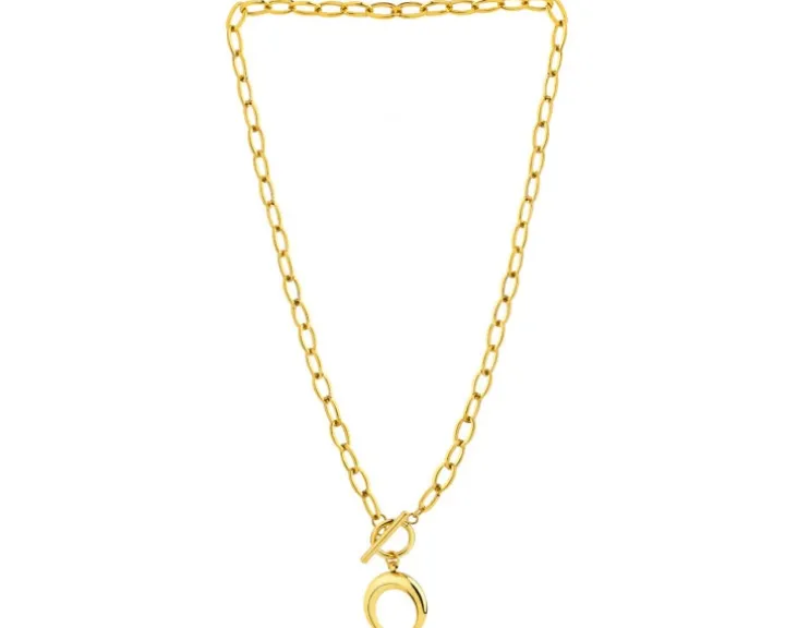 Naszyjnik ze stali szlachetnej - Księżyc