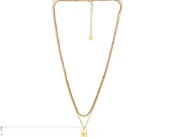 Naszyjnik ze stali szlachetnej z cyrkonią - gwiazda